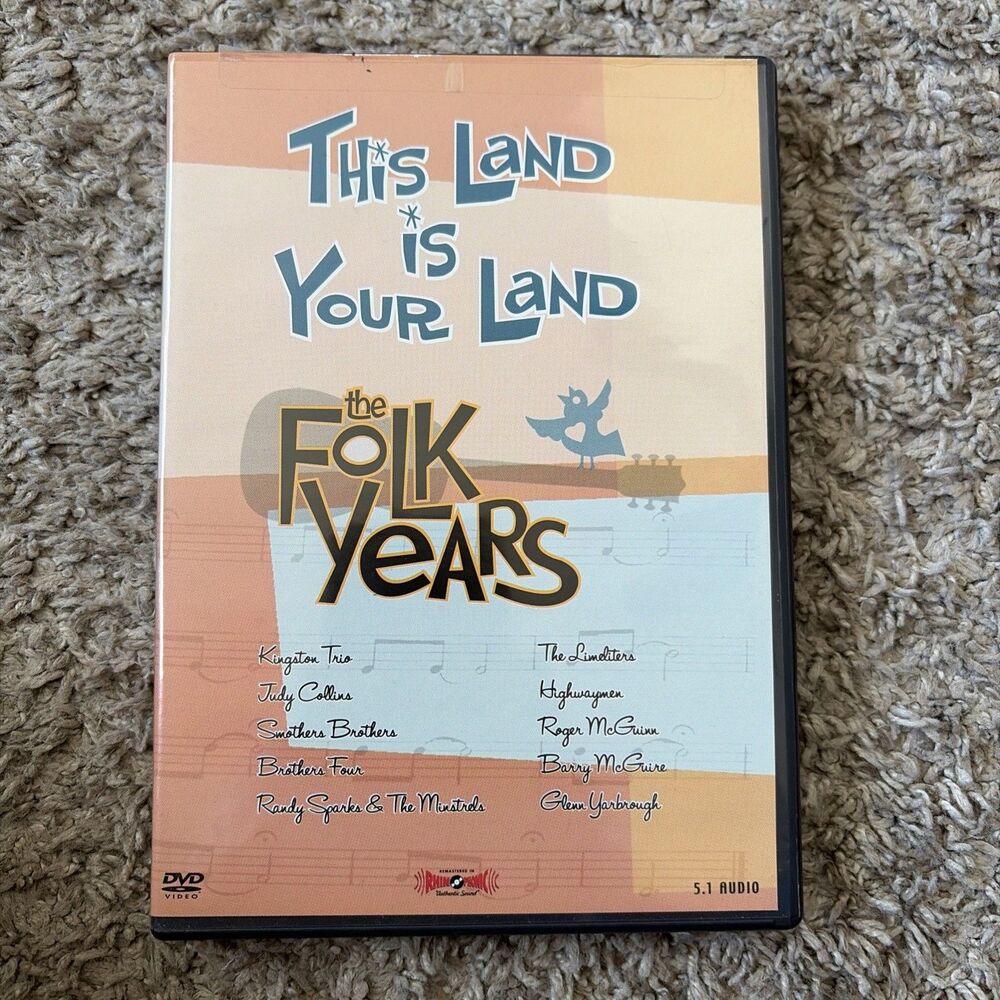 Vintage This Land Is Your Land-The Folk Years (DVD) vgc